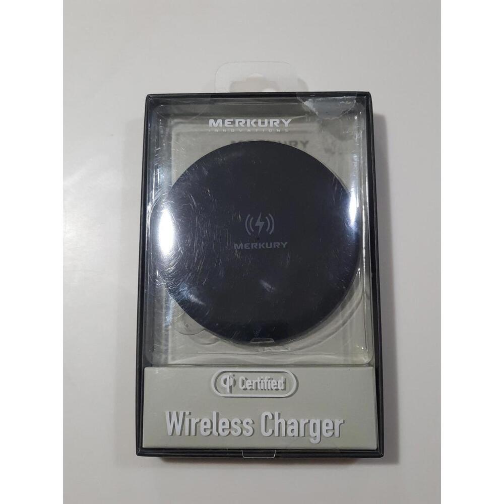NEW Merkury Wireless Charger‎ QI Certified Black Charging Pad iPhone Samsung